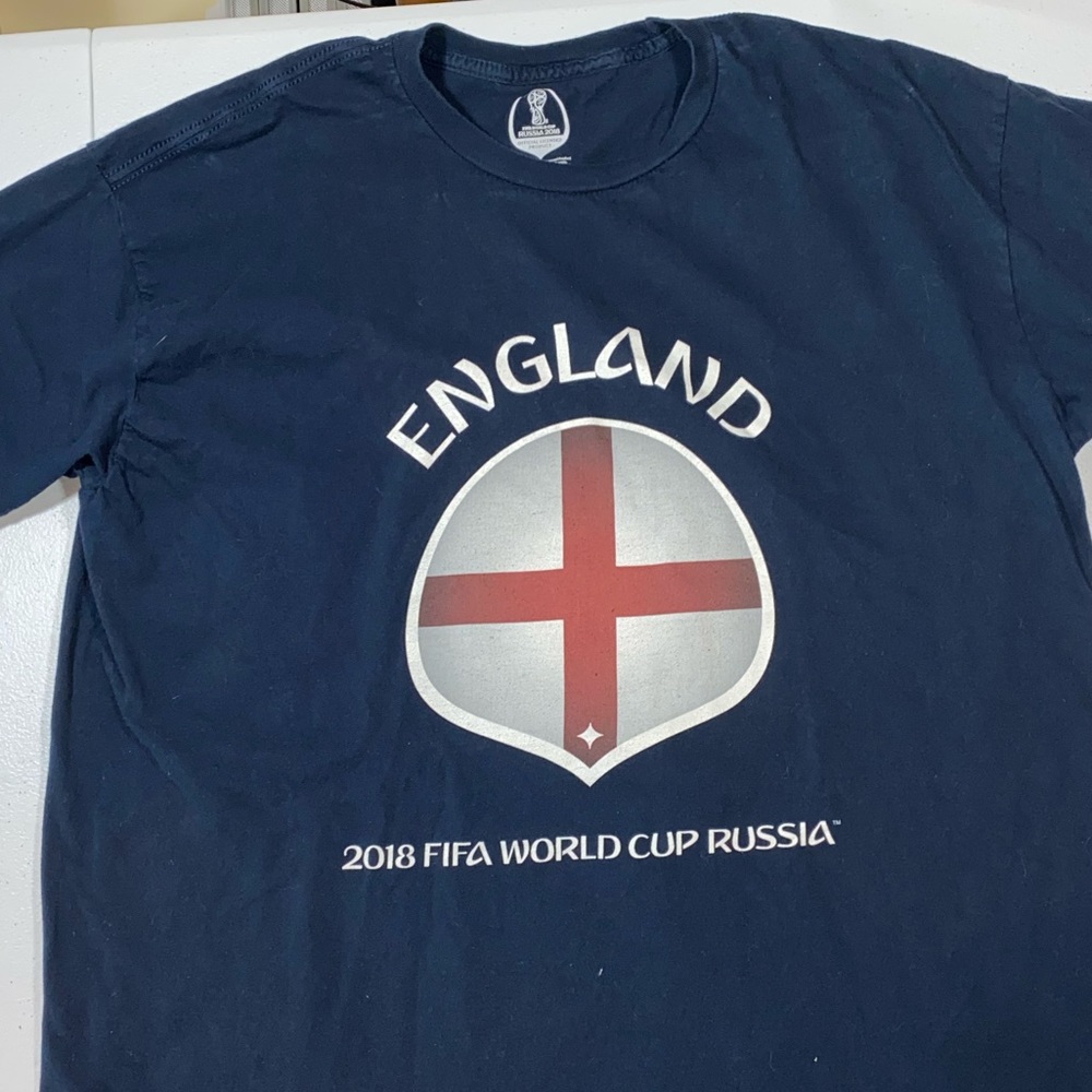 FIFA World Cup 2018 England National Team 🏴󠁧󠁢󠁥󠁮󠁧󠁿 T-Shirt | Size XL - Picture 2 of 9